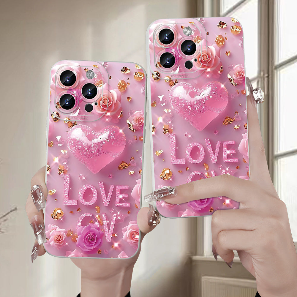 A Trendy Heart-Shaped Phone Cover Ideal for Valentine'S Day, Suitable for Iphone Models 16/15/14/13/12/11/XS/XR/X/7/8 Plus/Pro/Max/Mini - a Fashionable Choice That Accommodates Everyone And Makes a Great Present for Friends,